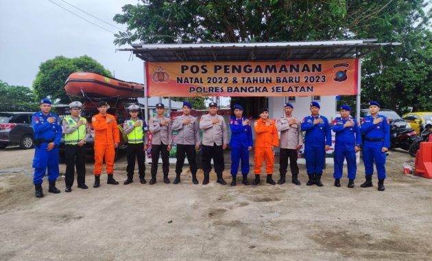 Dir Polairud Polda Babel Patroli Rutin di Tempat Wisata Pantai