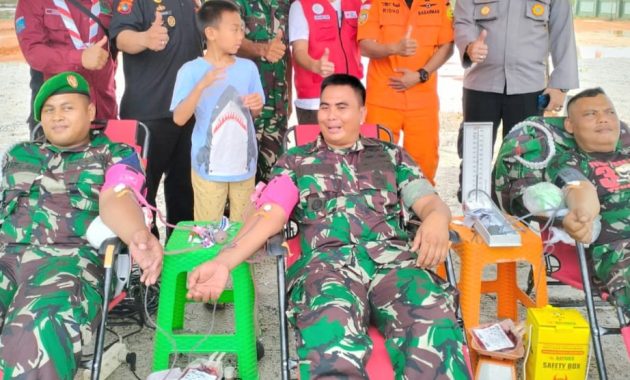 Kodim 0432 Bangka Selatan Baksos Donor Darah