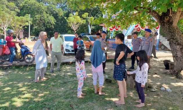 Antisipasi Gangguan Kamtibmas, Sat Polairud Polres Babar Jaga Pantai Batu Rakit