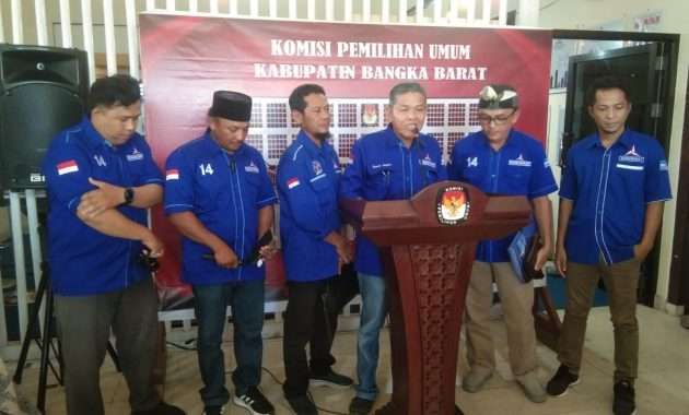 Datangi KPU, DPC Partai Demokrat Babar Bidik 4 Kursi Legislatif