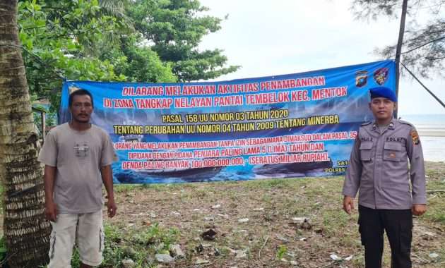 Polairud Polres Bangka Barat Bantah Isu Tembelok Kembali Ditambang