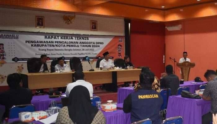 Bawaslu Basel Gelar Rakernis Pengawasan Tahapan Pencalonan Anggota DPRD