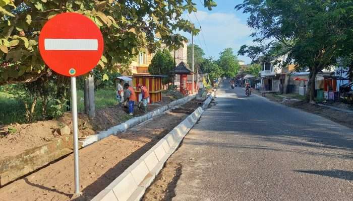 Dinas PUPR Basel Lanjutkan Peningkatan Jalan Simpang Lima