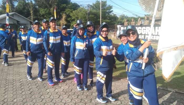 Siap Hadapi Laga di Porprov VI, Kontingen Bangka Barat Gelar Parade