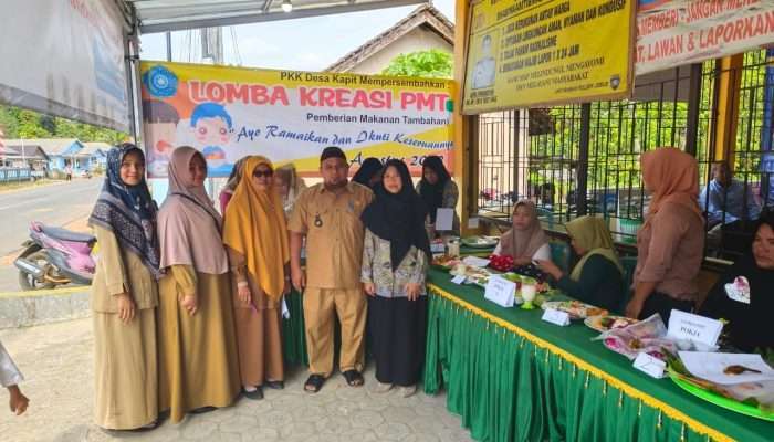 Kades Kapit Apresiasi Lomba PMT yang Digelar PKK