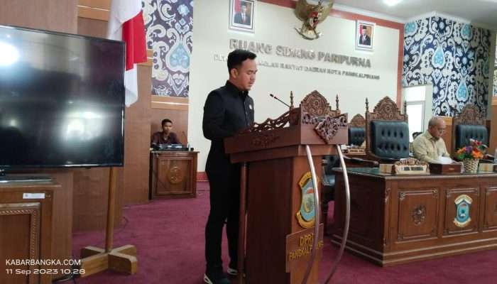 Catatan DPRD terhadap Nota Keuangan RAPBD Perubahan Kota Pangkalpinang