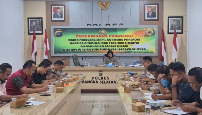 51 Anggota Polres Basel Jalani Test Psikologi