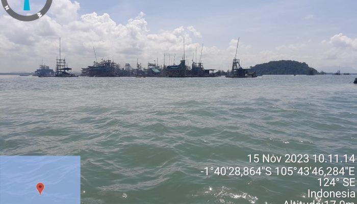 Perairan Mengkubung Mulai Diserbu Ponton Isap Produksi