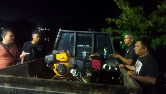 Sejumlah Mesin TI di Pantai Rambak Diangkut Polisi