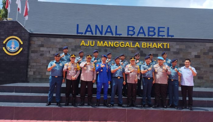 Kapolda Kunjungi Lanal Babel, Pastikan Sinergi Terjalin