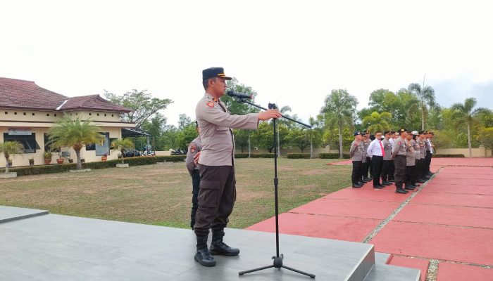 Wakapolres Warning Anggota Jaga Netralitas pada Pemilu 2024