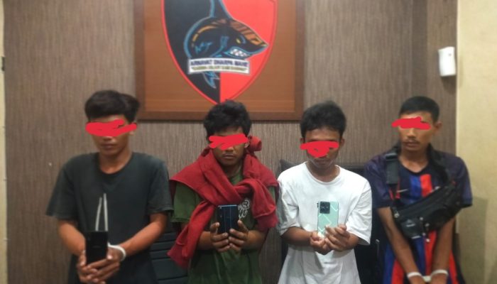 Tim Hiu Macan Amankan 4 Kawanan Curat, 1 Pelaku Residivis