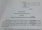 Pemkab Bateng Mulai Berlakukan Larangan Kantong Plastik di Minimarket