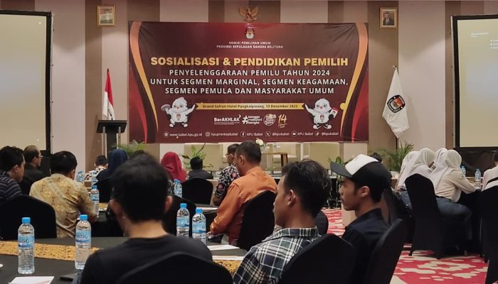 KPU Bangka Belitung Gelar Sosialisasi Pemilu 2024