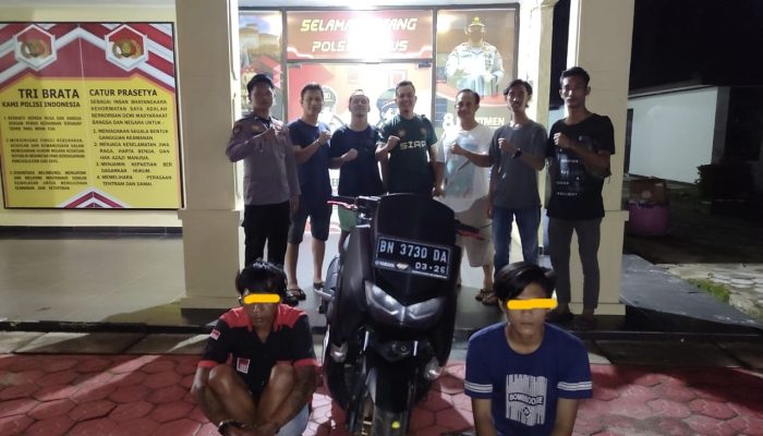 Belum 24 Jam, 2 Pelaku Curanmor di Parittiga Berhasil Diringkus Polisi