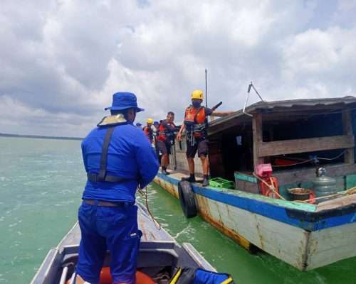 KM Mutiara Ditemukan Tim SAR Gabungan di Perairan Penyak