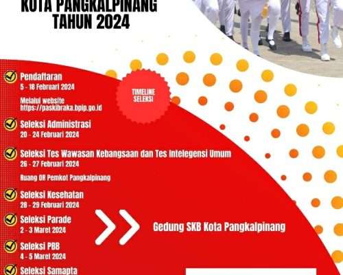 Seleksi Calon Paskibraka Kota Pangkalpinang Telah Dimulai