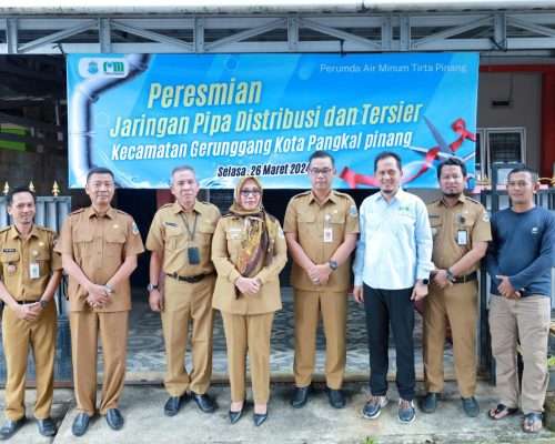 Sempat Tertunda, Jaringan Pipa Distribusi dan Tersier Akhirnya Diresmikan