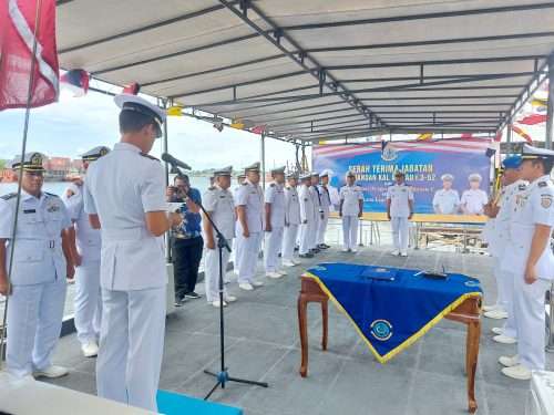 Danlanal Babel Pimpin Sertijab Komandan KAL Manau I-3-52 
