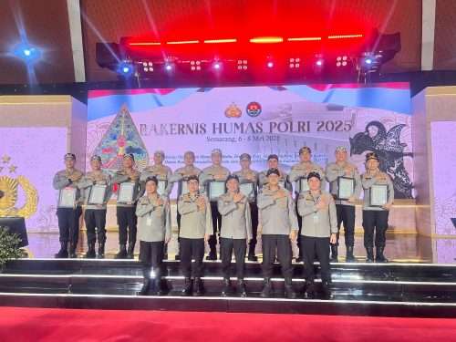 Humas Polda Babel Dapat Penghargaan di Rakernis Polri 2025