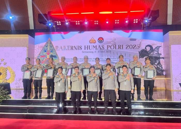 Humas Polda Babel Dapat Penghargaan di Rakernis Polri 2025