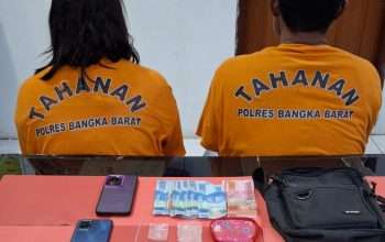 Suami Istri di Mentok Diciduk Polisi, Simpan 18 Paket Sabu dan 6 Butir Ekstasi