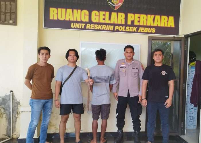 Pemuda di Jebus Acungkan Parang ke Warga, Polisi Bergerak Cepat