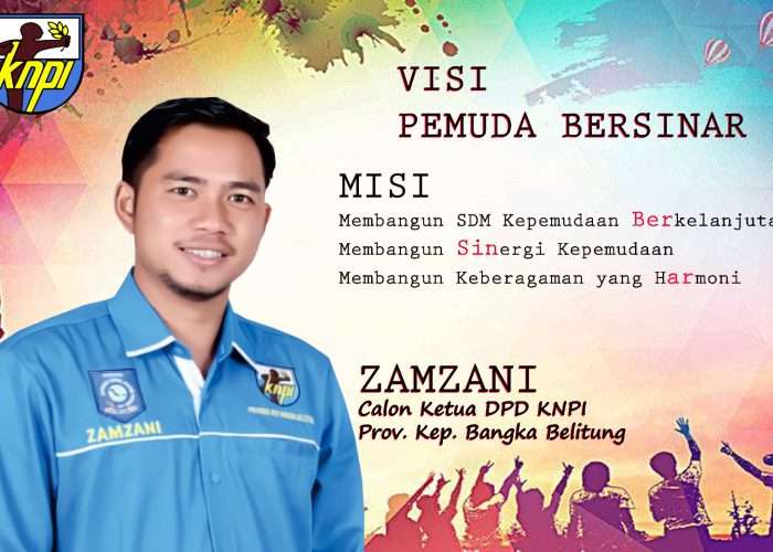 Bertarung di Musda KNPI Babel, Zamzami Usung Visi ‘Pemuda Bersinar’