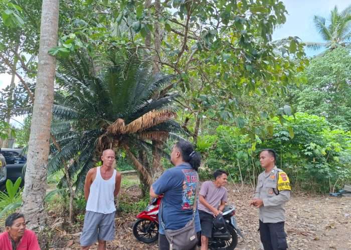 Polsek Belinyu Himbau Warga Tunda Tambang Ilegal di Bukit Dempo