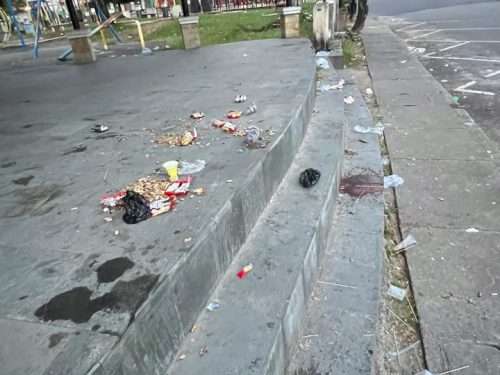 Miris! Taman Kota Sungailiat Kotor Lagi, AIPI Desak Perda Kebersihan