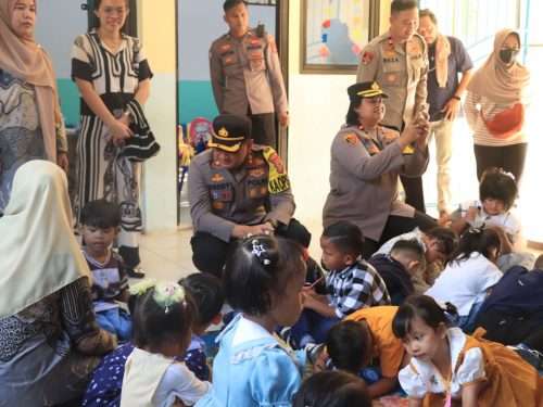 Polisi Sahabat Anak, Kapolres Bangka Ajak Anak TK Belajar Tertib Lalu Lintas