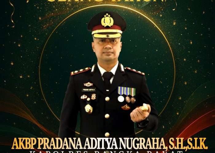 Ultah Kapolres Babar, Bupati hingga Warga Turut Ucapkan Selamat