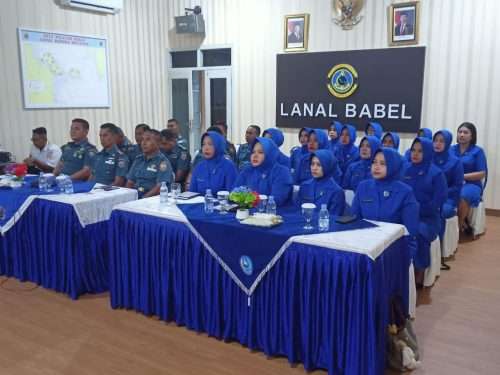 Bahas Rumah Tangga Harmonis, Danlanal Babel & Jalasenastri Tatap Muka Virtual dengan Pembina Utama