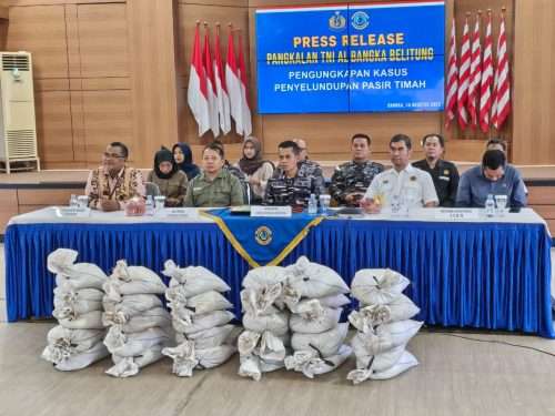 50 Ton Timah Ilegal Nyaris Lolos ke Malaysia, Lanal Babel Gagalkan 3 Kali Penyelundupan