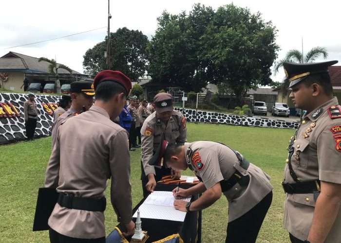 Kapolres Bangka Pimpin Sertijab 3 Pejabat, Ingatkan Netralitas Polri