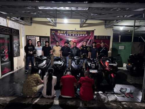 Sat Reskrim Polres Bangka Bongkar Komplotan Penggelap Motor, 4 Pelaku Ditangkap