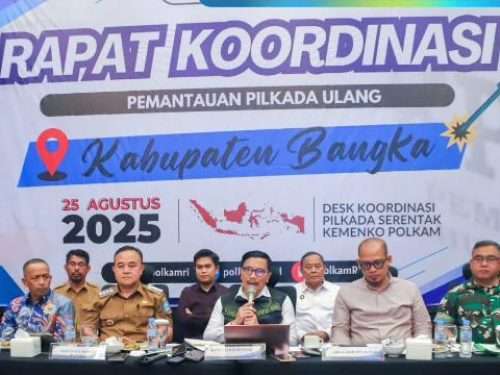 Menko Polkam Pantau Persiapan Pilkada Ulang Bangka, Pemkab Klaim Siap 100%