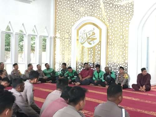 Polres Bangka Ajak Ojol dan Warga Jaga Kamtibmas Lewat Doa Bersama