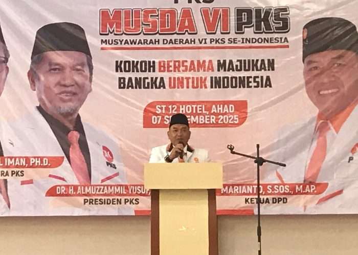 Musda VI PKS, Marianto Nahkodai DPD Bangka 2025–2030