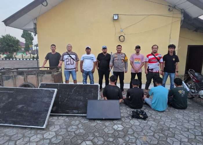 Curi Panel Surya hingga Bacok Warga, Empat  Pemuda Ditangkap Polisi