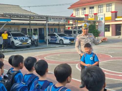 Satlantas Bangka Edukasi Pelajar soal Tertib Lalu Lintas dan Anti-Bullying