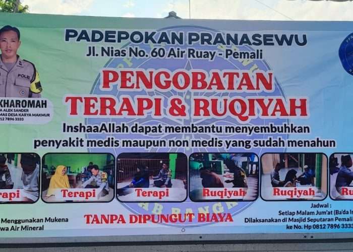 Polisi di Pemali Ini Rutin Ruqiah Warga Secara Gratis