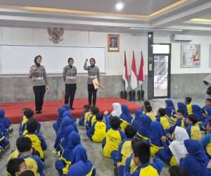 Satlantas Bangka Sosialisasi Tertib Lalu Lintas dan Anti-Bullying ke Siswa SDIT Biruni 