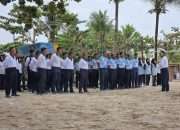 Danlanal Babel Pimpin Olahraga Bersama Prajurit Lanal dan KRI Todak-631