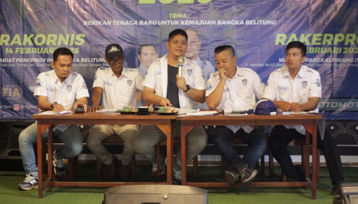Rakerprov IMI Babel 2026, Adhy Sarphio: Sport Tourism Dongkrak PAD dan Ekonomi Kreatif