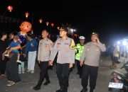 54 Personel Polres Bangka Amankan Penutupan Festival Imlek di Kelenteng Kwan Tie Miao
