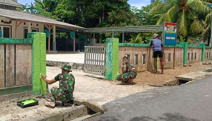 Satgas TMMD Rehab Mushola di Pulau Lepar Jelang Ramadan, 