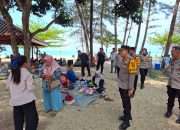 Pastikan Liburan Aman, Kapolres Bangka Turun Langsung Pantau Objek Wisata Pantai