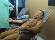 Ikut Donor Darah, Wabup Bangka Ajak PMI Jemput Bola