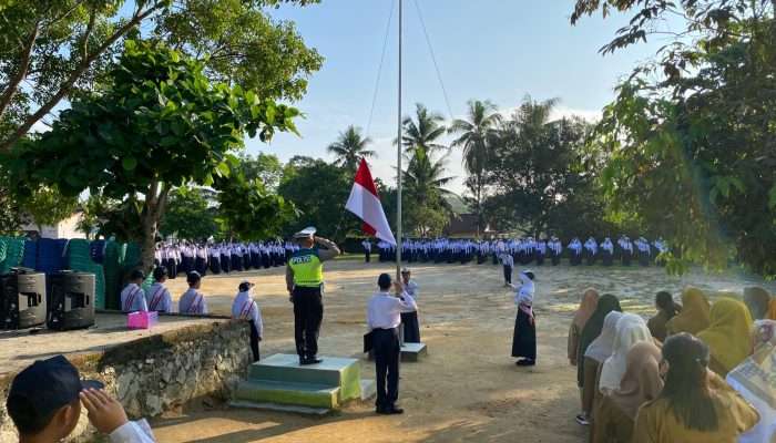 Satlantas Bangka Ajak Siswa Tertib Lalu Lintas dan Jauhi Kenakalan Remaja